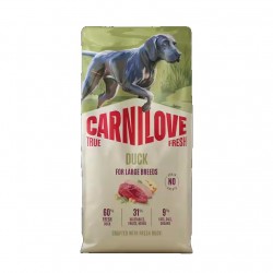 Carnilove True Fresh Duck суха храна за големи кучета с прясна патица. Разфасовка 12 кг.